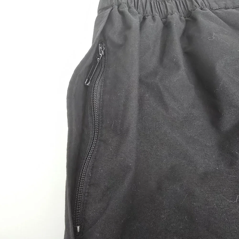 Eddie Bauer Pants Mens Large Black Ski Snow Gore-Tex Nylon Winter Zipper Pockets